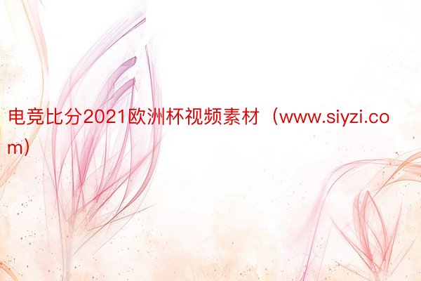 电竞比分2021欧洲杯视频素材（www.siyzi.com）