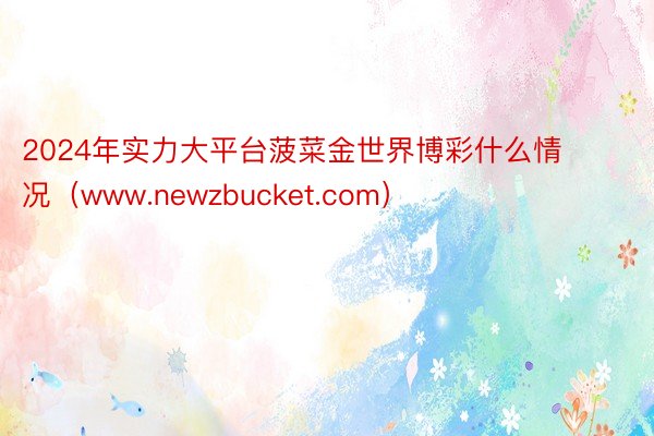 2024年实力大平台菠菜金世界博彩什么情况(www.newzbucket.com)